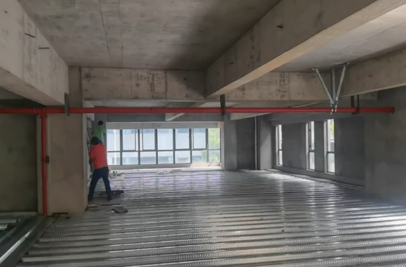 鋼結構夾層樓承板鋪設施工 鋼結構夾層樓承板鋪設施工