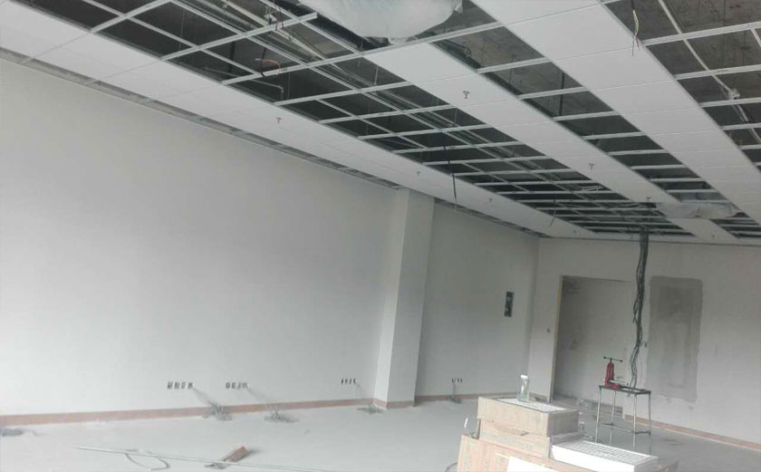 金山辦公室裝修吊頂施工圖片