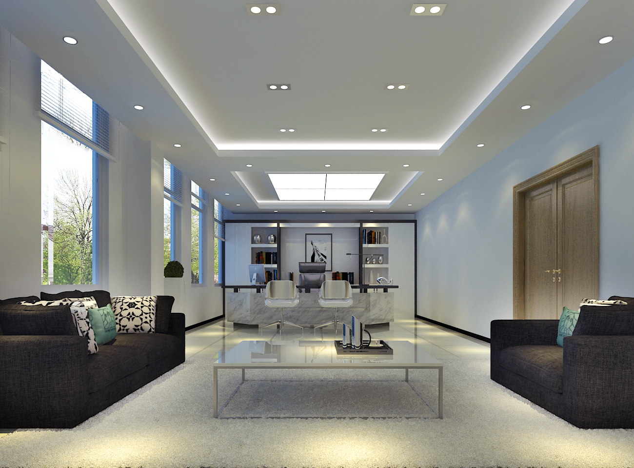 辦公室裝修設計效果圖